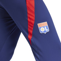 adidas Olympique Lyon Trainingspak 1/4-Zip 2024-2025 Wit Donkerblauw Rood