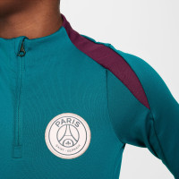 Nike Paris Saint-Germain Strike Trainingstrui 1/4-Zip 2024-2025 Kids Groen Paars Wit Goud