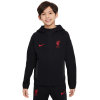 Nike Liverpool Tech Fleece Vest 2024-2025 Kids Zwart Rood