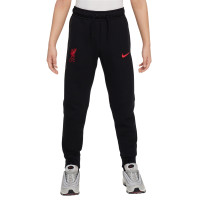 Nike Liverpool Tech Fleece Trainingspak 2024-2025 Kids Zwart Rood