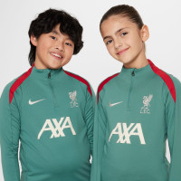 Nike Liverpool Strike Trainingstrui 1/4-Zip 2024-2025 Kids Groen Rood