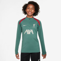 Nike Liverpool Strike Trainingspak 1/4-Zip 2024-2025 Kids Groen Zwart Rood