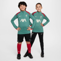 Nike Liverpool Strike Trainingstrui 1/4-Zip 2024-2025 Kids Groen Rood