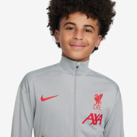 Nike Liverpool Strike Trainingspak Full-Zip 2024-2025 Kids Grijs Donkergrijs Rood