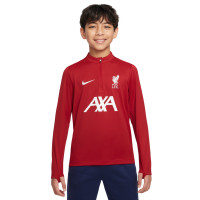 Nike Liverpool Academy Pro Trainingstrui 1/4-Zip 2024-2025 Kids Rood Wit