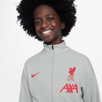 Nike Liverpool Academy Pro Trainingspak Full-Zip 2024-2025 Kids Grijs Donkergrijs Geel Rood