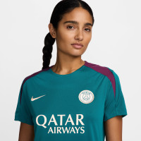 Nike Paris Saint Germain Strike Trainingsshirt 2024-2025 Dames Groen Paars Wit Goud