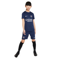 Nike Paris Saint-Germain Academy Pro Trainingsshirt 2024-2025 Kids Donkerblauw Wit