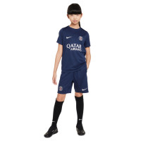 Nike Paris Saint-Germain Academy Pro Trainingsbroekje 2024-2025 Kids Donkerblauw Wit