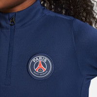 Nike Paris Saint Germain Academy Pro Trainingstrui 1/4-Zip 2024-2025 Kleuters Donkerblauw Wit