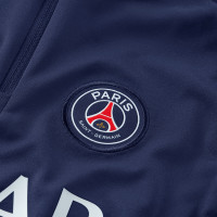 Nike Paris Saint Germain Academy Pro Trainingstrui 1/4-Zip 2024-2025 Kleuters Donkerblauw Wit