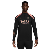 Nike Paris Saint-Germain x Jordan Strike Trainingspak 1/4-Zip 2024-2025 Zwart Roze Brons