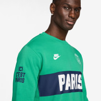 Nike Paris Saint-Germain Club Trainingspak 2024-2025 Groen Donkerblauw Wit