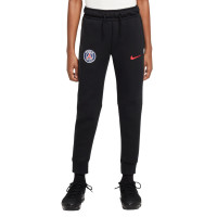 Nike Paris Saint-Germain Tech Fleece Joggingbroek 2024-2025 Kids Zwart Antraciet Rood