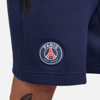 Nike Paris Saint-Germain Tech Fleece Crest Set 2024-2025 Donkerblauw Rood Wit