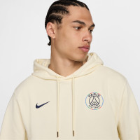 Nike Paris Saint-Germain Club Hooded Trainingspak 2024-2025 Beige Donkerblauw