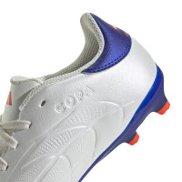 adidas Copa Pure 2 League Gras Voetbalschoenen (FG) Kids Wit Blauw Rood