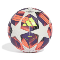 adidas Womens UEFA Champions League Pro Voetbal Maat 5 2024-2025 Oranje Zilver Geel