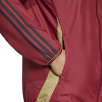 adidas België Anthem Trainingsjack Reversible 2024-2026 Rood Zwart Goud Beige