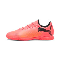 PUMA Future 7 Play Zaalvoetbalschoenen (IN) Roze Zwart Oranje