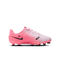 Nike Tiempo Legend 10 Academy Gras / Kunstgras Voetbalschoenen (MG) Kids Lichtroze Felroze Zwart