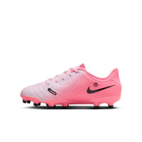 Nike Tiempo Legend 10 Academy Gras / Kunstgras Voetbalschoenen (MG) Kids Lichtroze Felroze Zwart