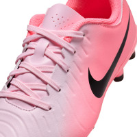 Nike Tiempo Legend 10 Academy Gras / Kunstgras Voetbalschoenen (MG) Kids Lichtroze Felroze Zwart