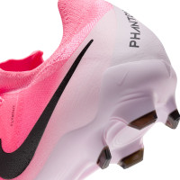 Nike Phantom GX II Pro Gras Voetbalschoenen (FG) Felroze Lichtroze Zwart