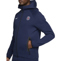 Nike Paris Saint-Germain Tech Fleece Trainingspak 2024-2025 Donkerblauw Wit