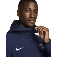 Nike Paris Saint Germain Tech Fleece Vest 2024-2025 Donkerblauw Wit