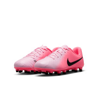 Nike Tiempo Legend 10 Club Gras / Kunstgras Voetbalschoenen (MG) Kids Lichtroze Felroze Zwart