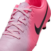 Nike Tiempo Legend 10 Club Gras / Kunstgras Voetbalschoenen (MG) Kids Lichtroze Felroze Zwart