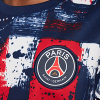 Nike Paris Saint-Germain Pre-Match Trainingsshirt 2024-2025 Kids Donkerblauw Rood Wit