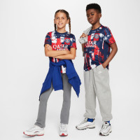 Nike Paris Saint-Germain Pre-Match Trainingsshirt 2024-2025 Kids Donkerblauw Rood Wit