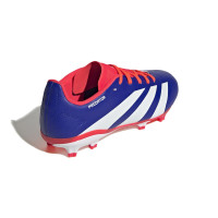 adidas Predator League Gras Voetbalschoenen (FG) Kids Blauw Wit Rood