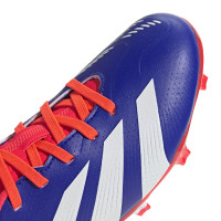 adidas Predator League Gras Voetbalschoenen (FG) Kids Blauw Wit Rood