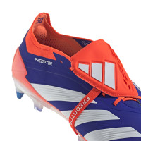 adidas Predator Elite FT IJzeren-Nop Voetbalschoenen (SG) Blauw Wit Rood