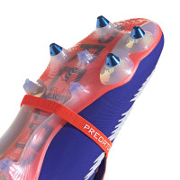 adidas Predator Elite FT IJzeren-Nop Voetbalschoenen (SG) Blauw Wit Rood