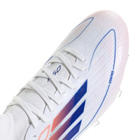 adidas F50 Pro Mid Gras Voetbalschoenen (FG) Wit Blauw Rood