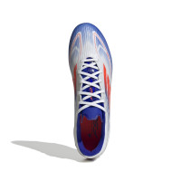 adidas F50 League Gras Voetbalschoenen (FG) Wit Rood Blauw