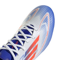 adidas F50 League Gras Voetbalschoenen (FG) Wit Rood Blauw