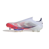 adidas F50+ Gras Voetbalschoenen (FG) Wit Rood Blauw