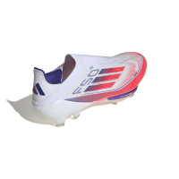 adidas F50+ Gras Voetbalschoenen (FG) Wit Rood Blauw