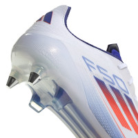 adidas F50 Elite IJzeren-Nop Voetbalschoenen (SG) Wit Rood Blauw