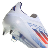 adidas F50 Elite Veterloze IJzeren-Nop Voetbalschoenen (SG) Wit Rood Blauw