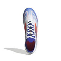 adidas F50 Pro Gras / Kunstgras Voetbalschoenen (MG) Wit Rood Blauw