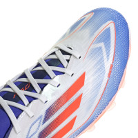 adidas F50 Pro Gras / Kunstgras Voetbalschoenen (MG) Wit Rood Blauw