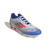 adidas F50 League IJzeren-Nop Voetbalschoenen (SG) Wit Rood Blauw