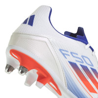 adidas F50 League IJzeren-Nop Voetbalschoenen (SG) Wit Rood Blauw