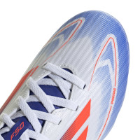 adidas F50 League Gras / Kunstgras Voetbalschoenen (MG) Kids Wit Rood Blauw